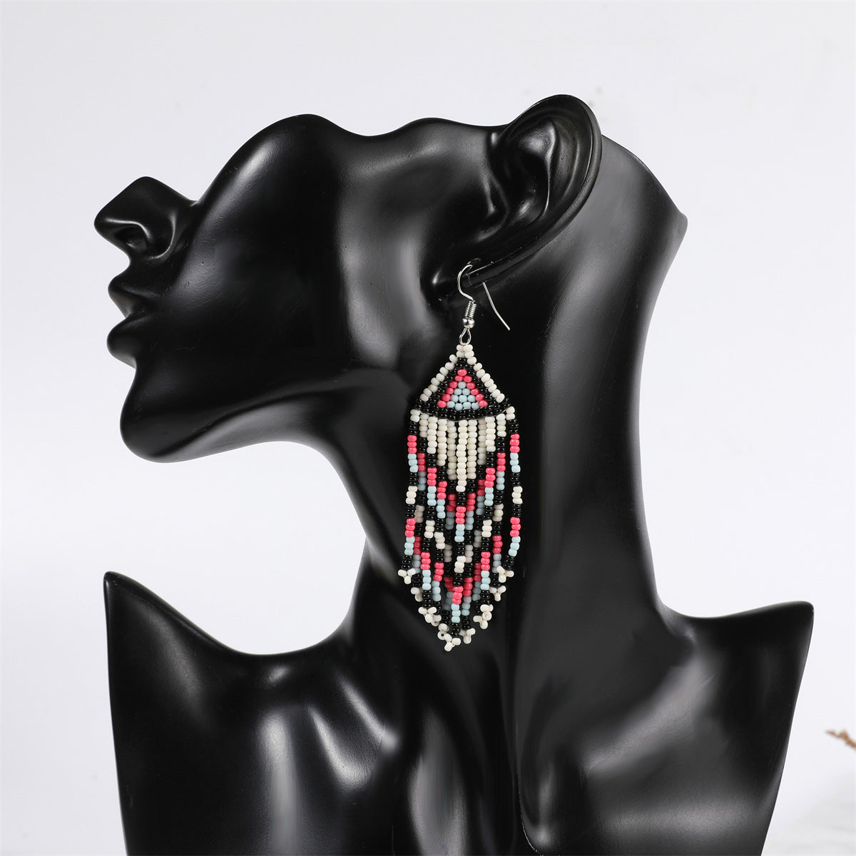 Wholesale Colorful Rice Beads Tassel Earrings